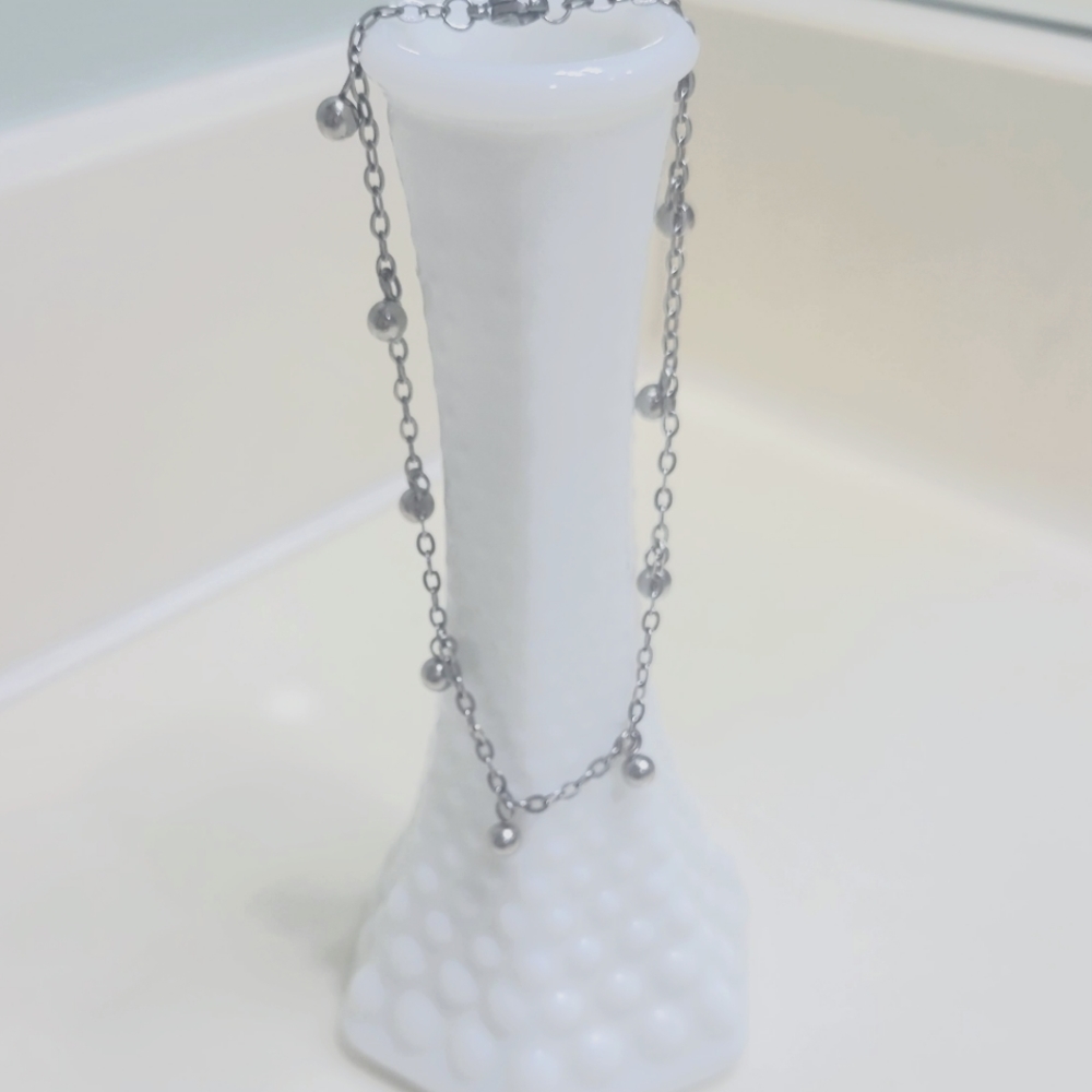 Stainless steel ankle braclet